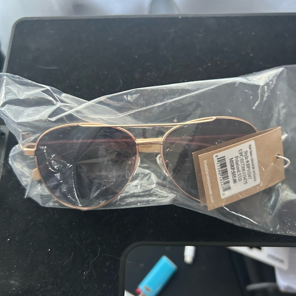 Gold Aviator Sunglasses